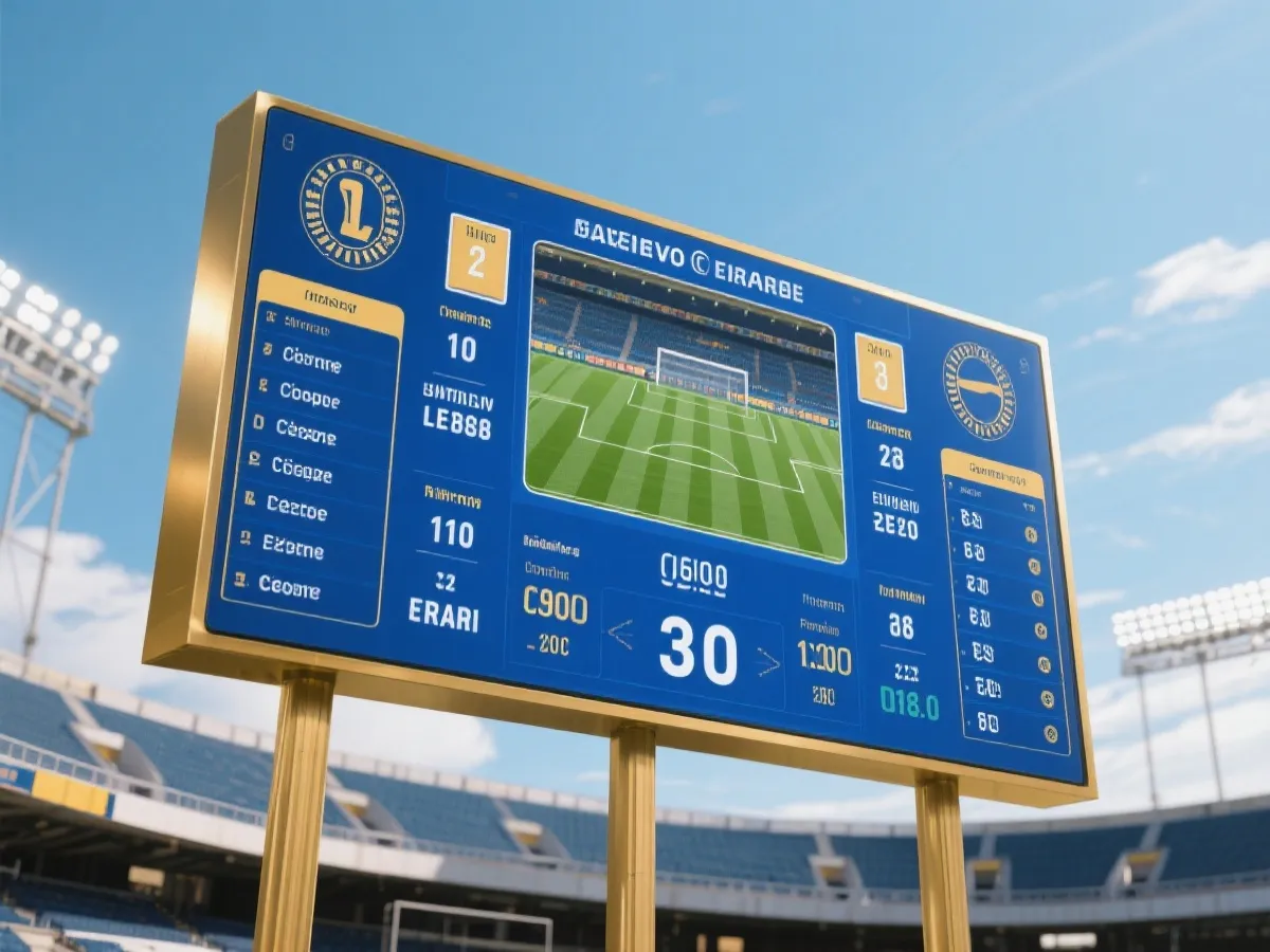 实时赛事比分追踪视觉示意