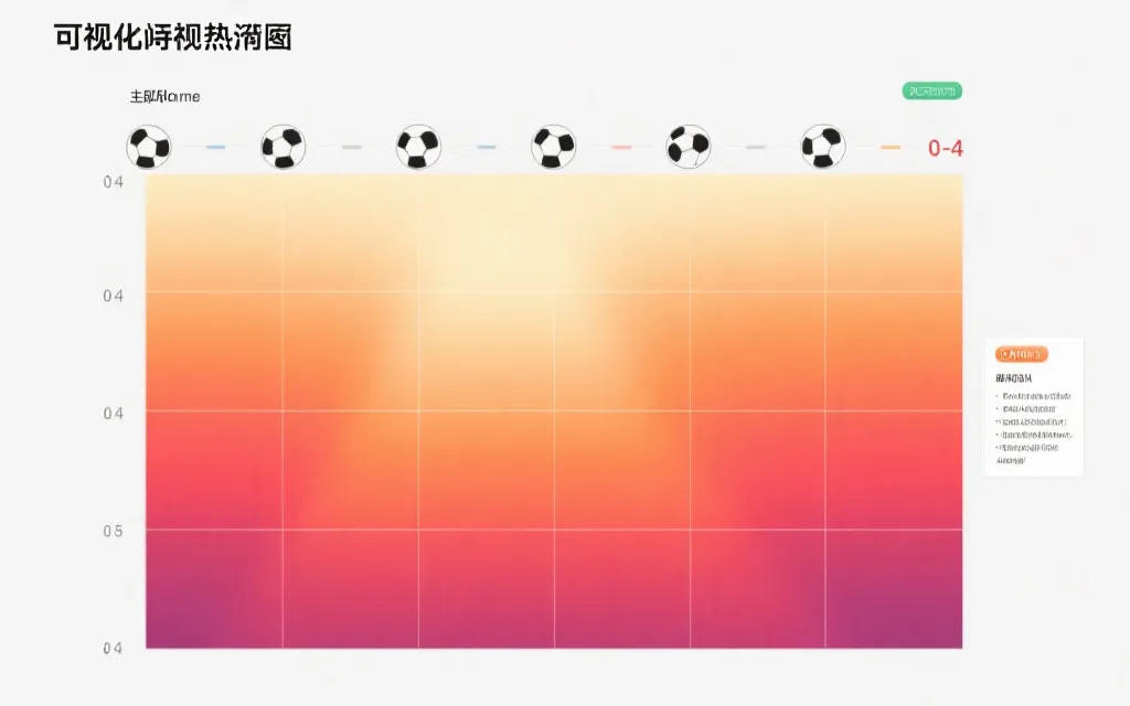 比分概率矩阵热力图示例，展示0-4球组合的概率分布
